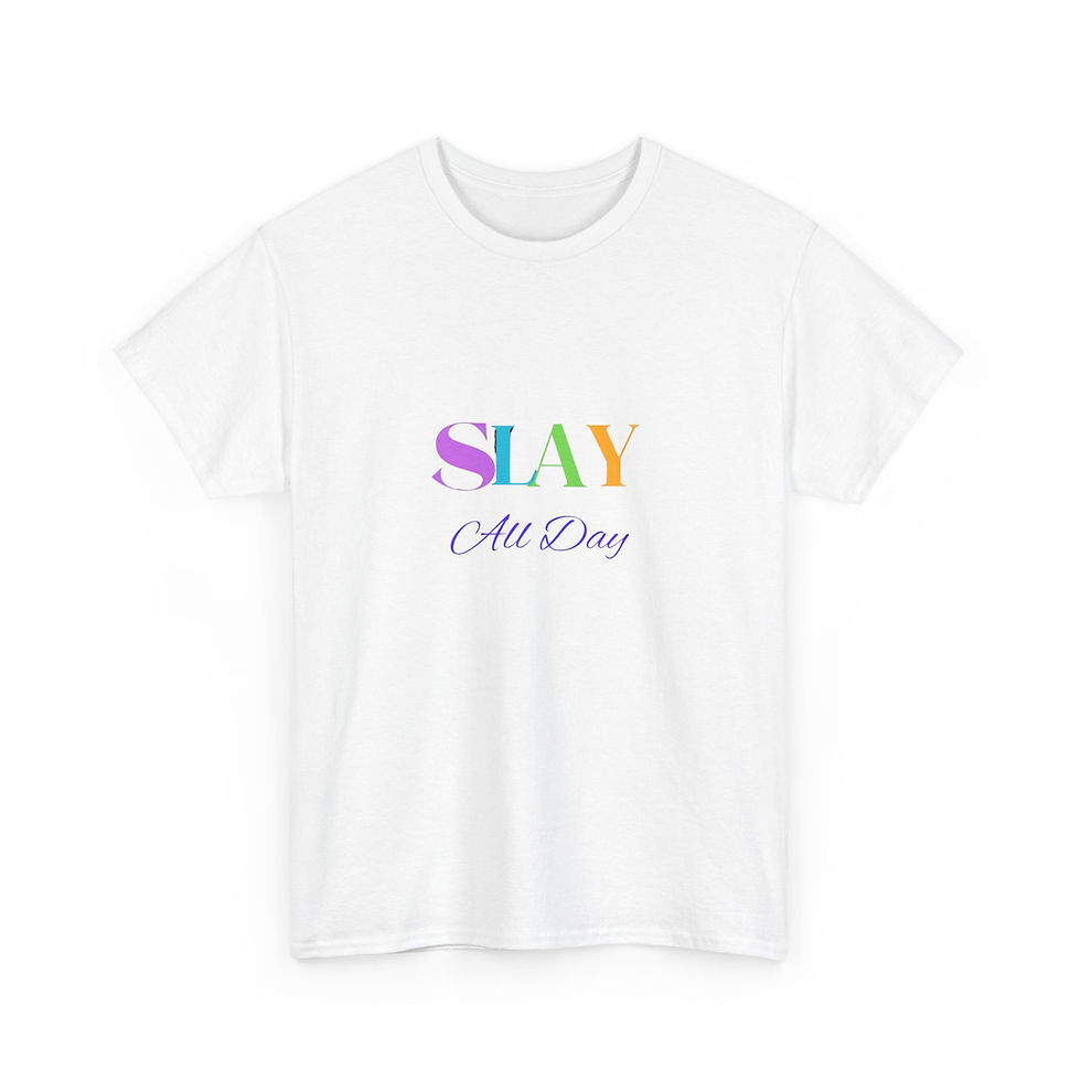 Thumbnail: Unisex Heavy Cotton Tee-Slay All Day
