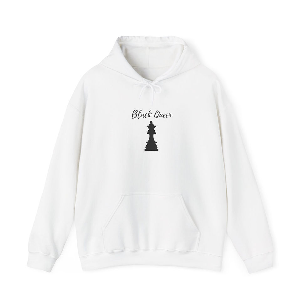 Thumbnail: Unisex Heavy Blend™ Hooded Sweatshirt-Black Queen