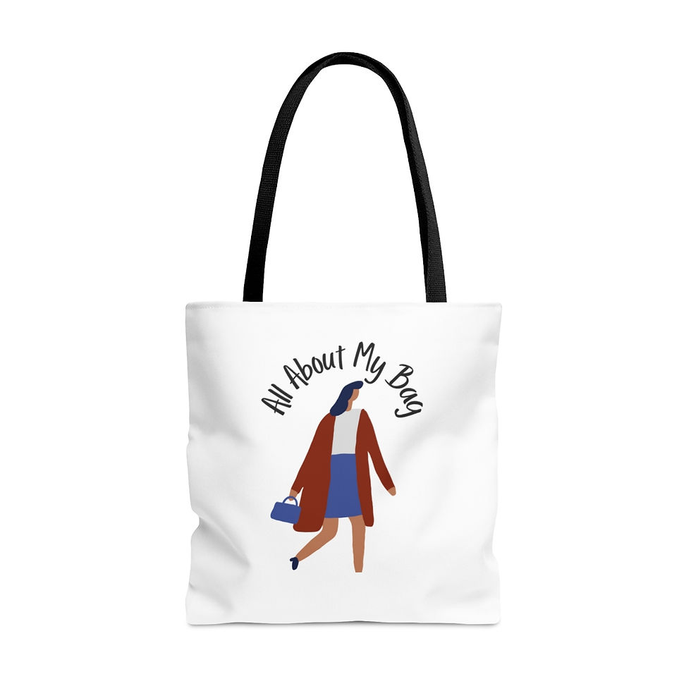 Thumbnail: Tote Bag (AOP)- All about My Bag Tote