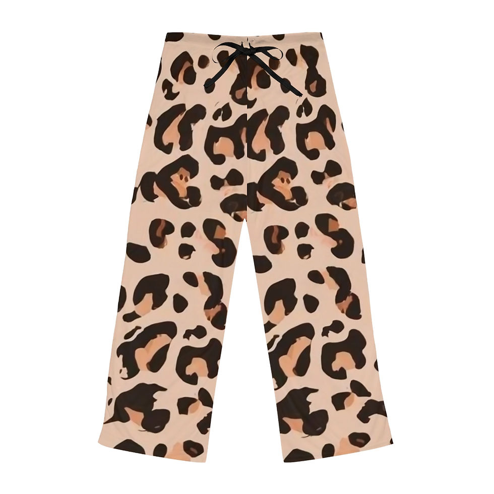 Thumbnail: Women's Pajama Pants (AOP) Leopard print