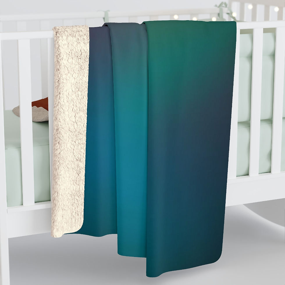Thumbnail: Sherpa Fleece Blanket-Vibrant Ombre