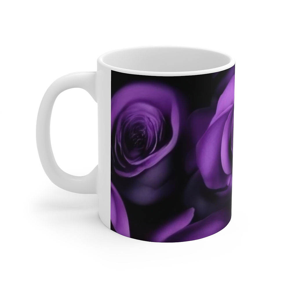 Thumbnail: Ceramic Mug 11oz-Purple Rose