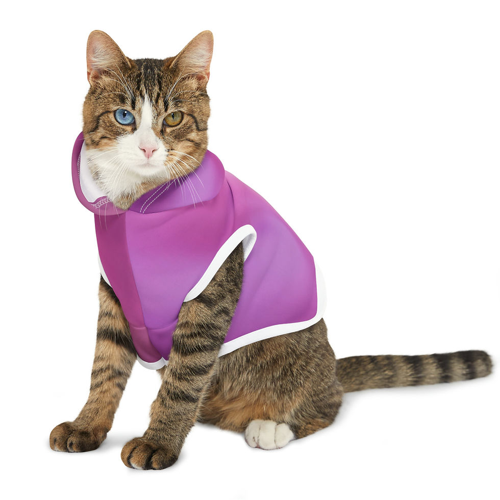 Thumbnail: Pet Hoodie-Pink and Purple abstract
