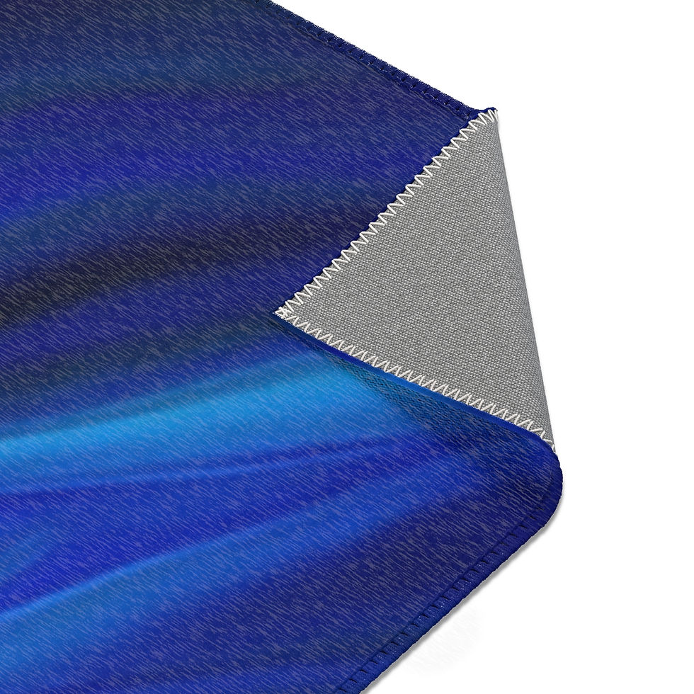 Thumbnail: Area Rugs -Multi blue Colored Abstract