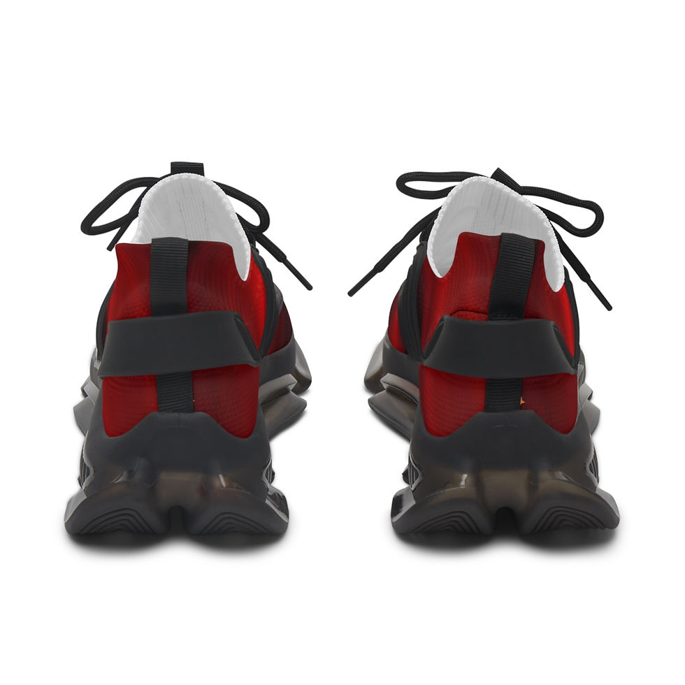 Thumbnail: Women's Mesh Sneakers -Red Ombre