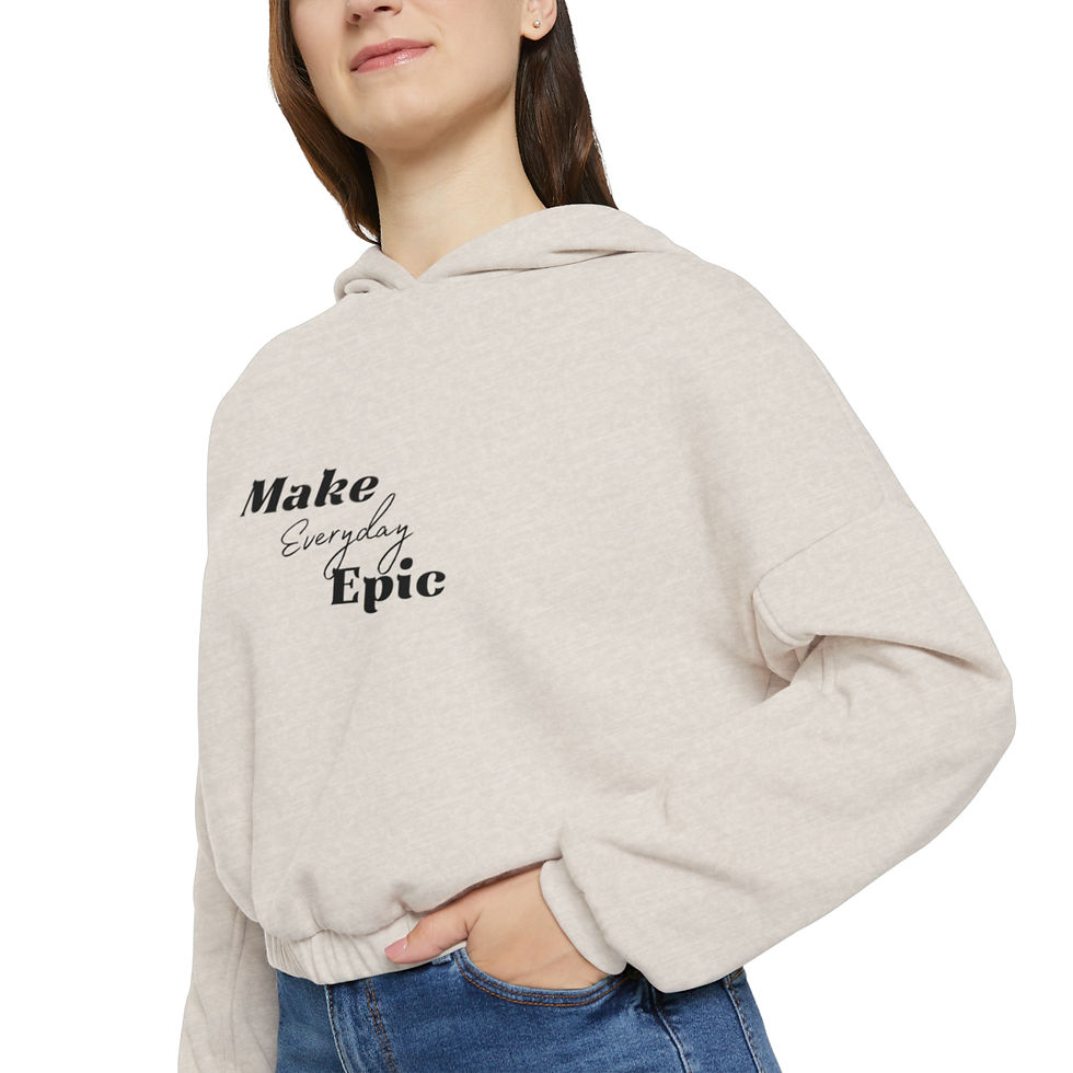 Thumbnail: Women's Cinched Bottom Hoodie-Make Everyday Epic