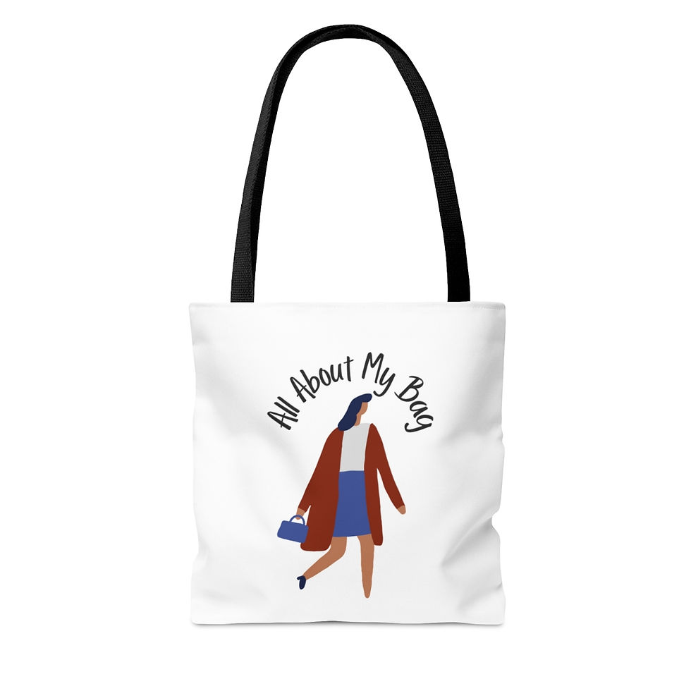 Thumbnail: Tote Bag (AOP)- All about My Bag Tote