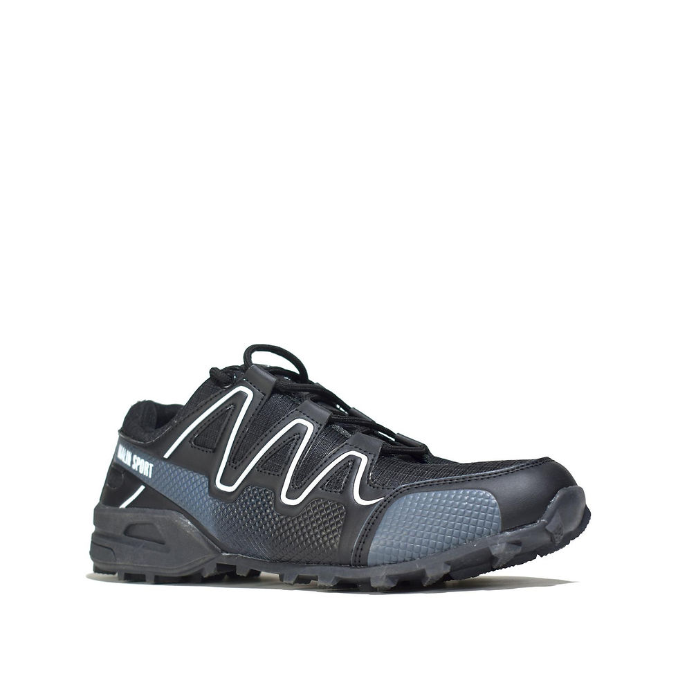 Thumbnail: MTR-8748 Black Men's Tennis Shoe