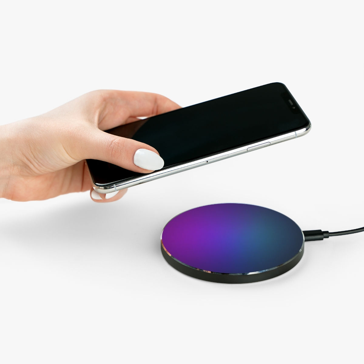 Wireless Charger- Purple, Blue, Black