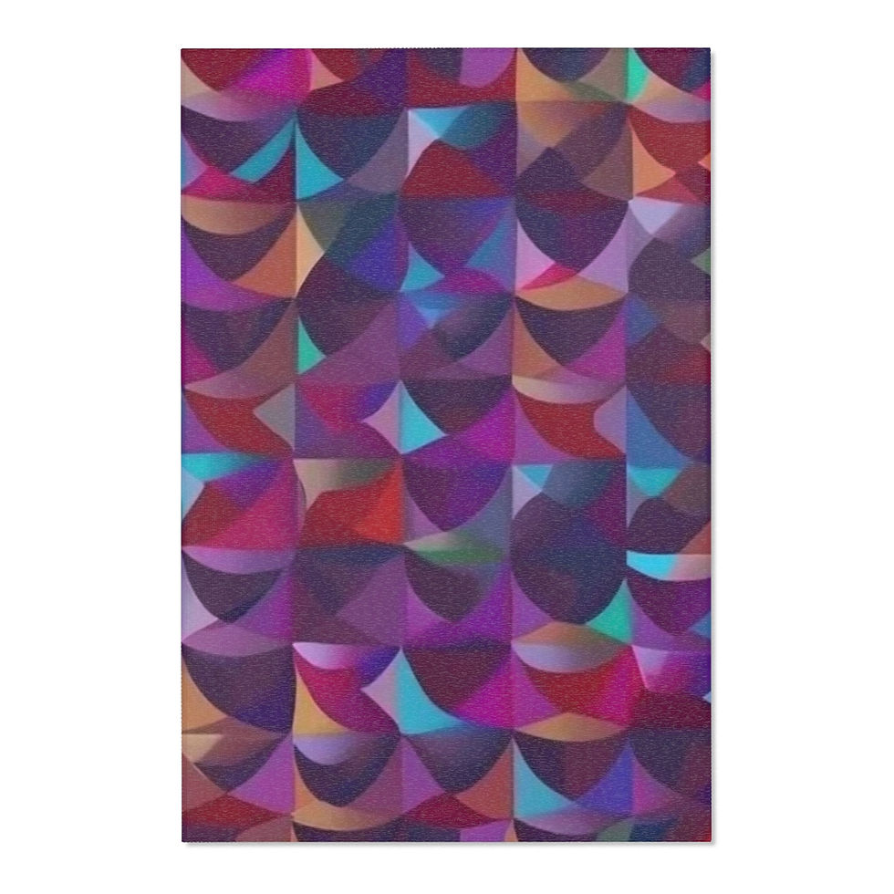 Thumbnail: Area Rugs - Multicolored Mosaic Pattern