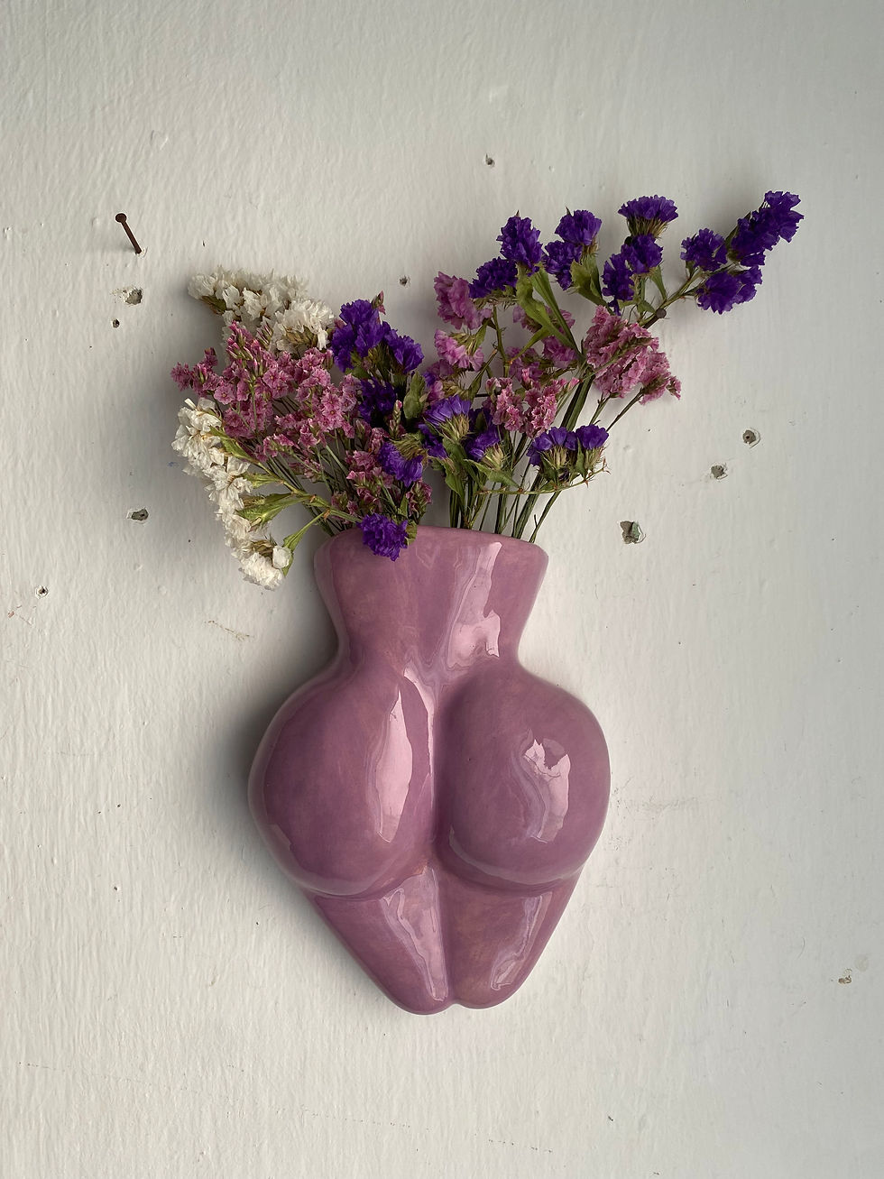 Miniatura: Vaso Sgabrina parete lilla