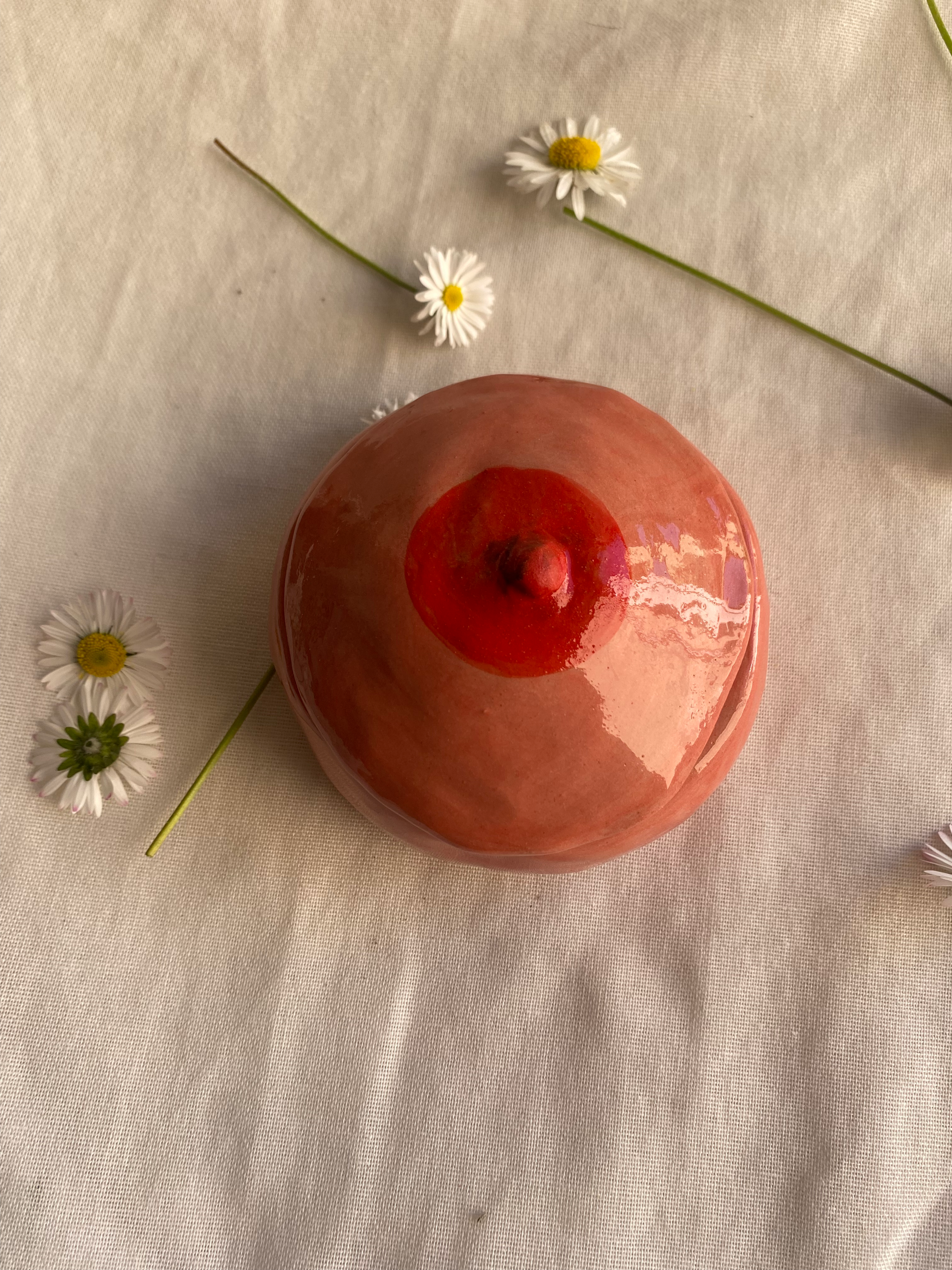 Tettina porta gioie rosa corallo 2