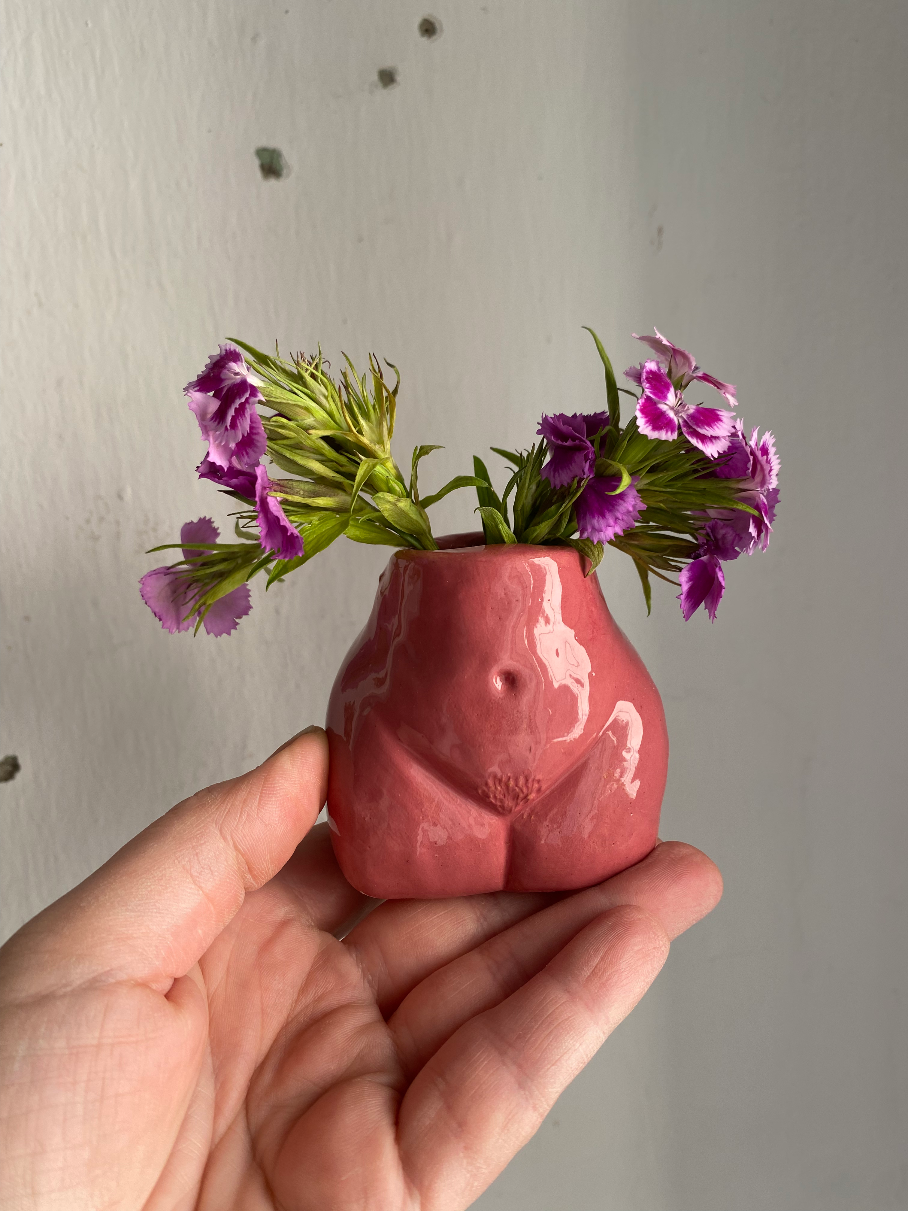 Vaso chiappa mignon ciclamino