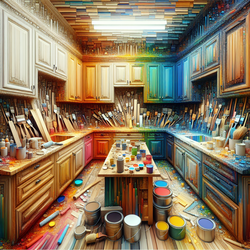 Wood Cabinet Painting