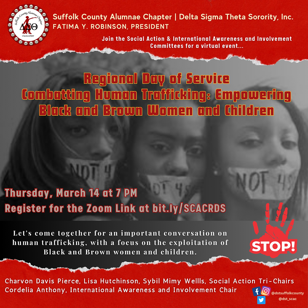 Combating Human Trafficking: Empowering Black and Brown Women and Children