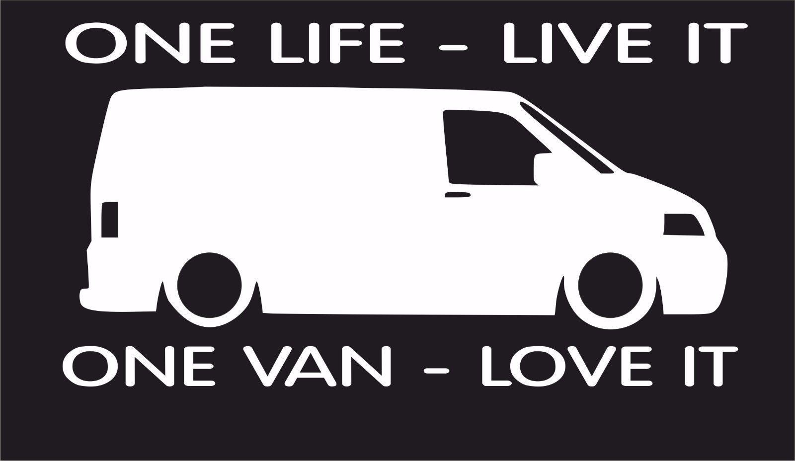 One life Vw sticker transporter t1 t2 t3 t4 t5 t6