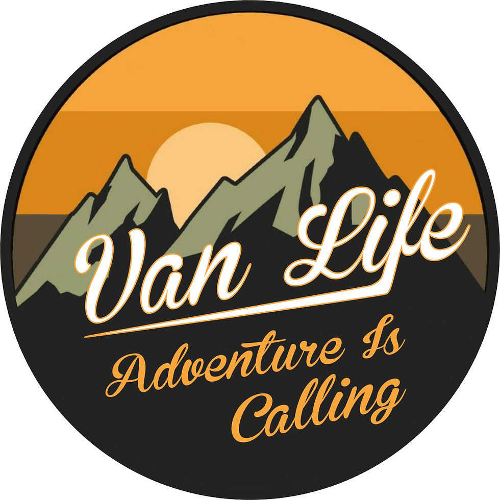 van life camping adventure caravan rv sticker skull surf