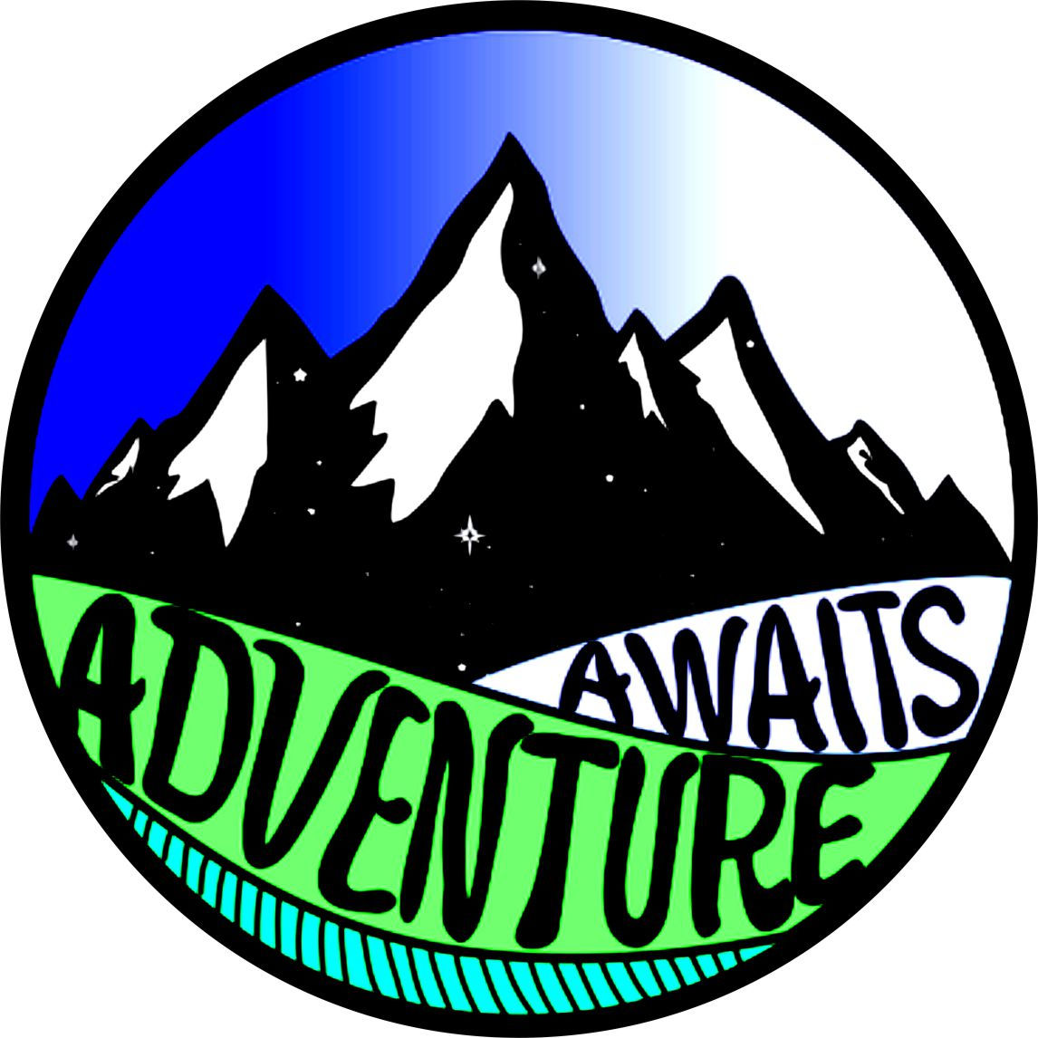 van life camping adventure caravan rv sticker skull surf 