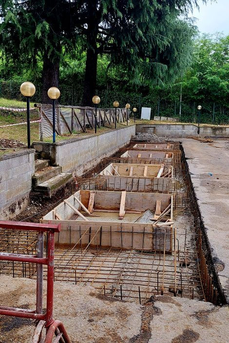 Fondamenta tettoia pubblica assistenza sasso marconi