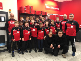 Sponsorenbesuch bei Rewe Familie Irmischer