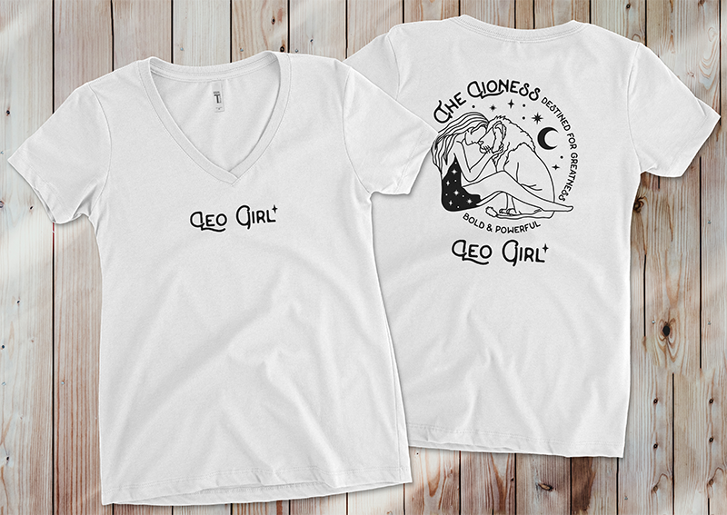 Thumbnail: Leo Girl V Neck