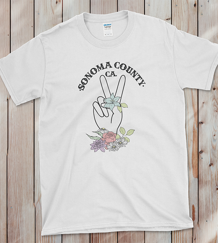 Thumbnail: Peace Sign CrewNeck Tee