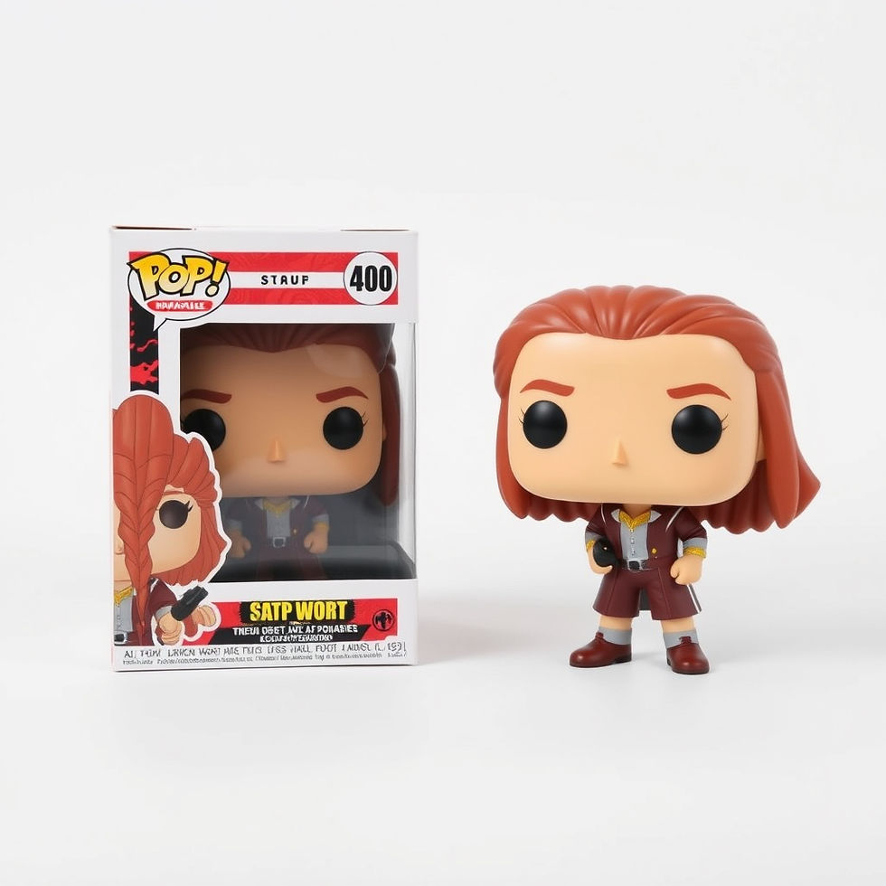 Funko pop in with white background 