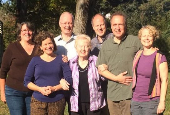 Mary L. Bradford with Her Children and Their Spouses