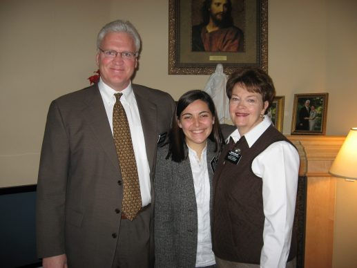 Anoush with Her Mission President and His Wife