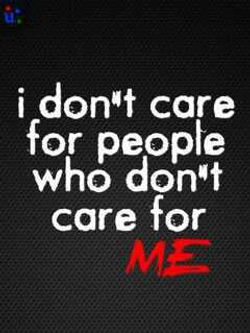 I don't care...