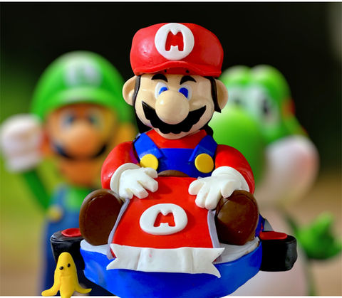 Mario Cart themed 3D Cake