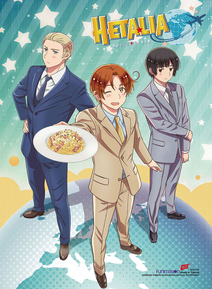 Hetalia Trio Ss Wall Scroll