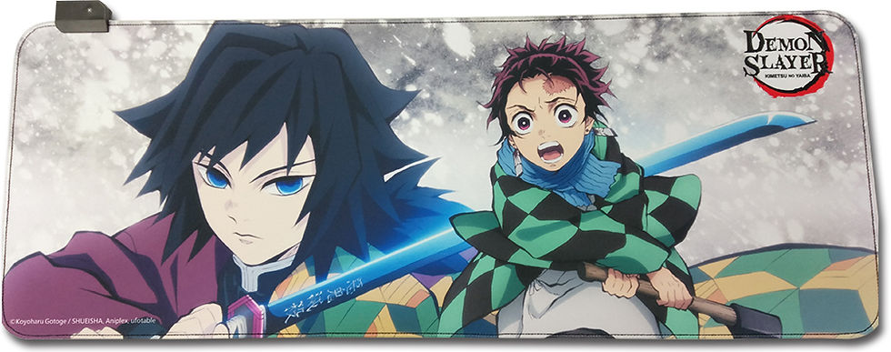 Demon Slayer Tanjiro And Giyu Mouse Pad