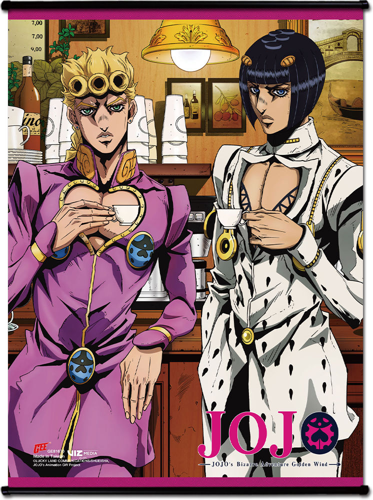 Jojo Giorno And Bruno Ss Wall Scroll
