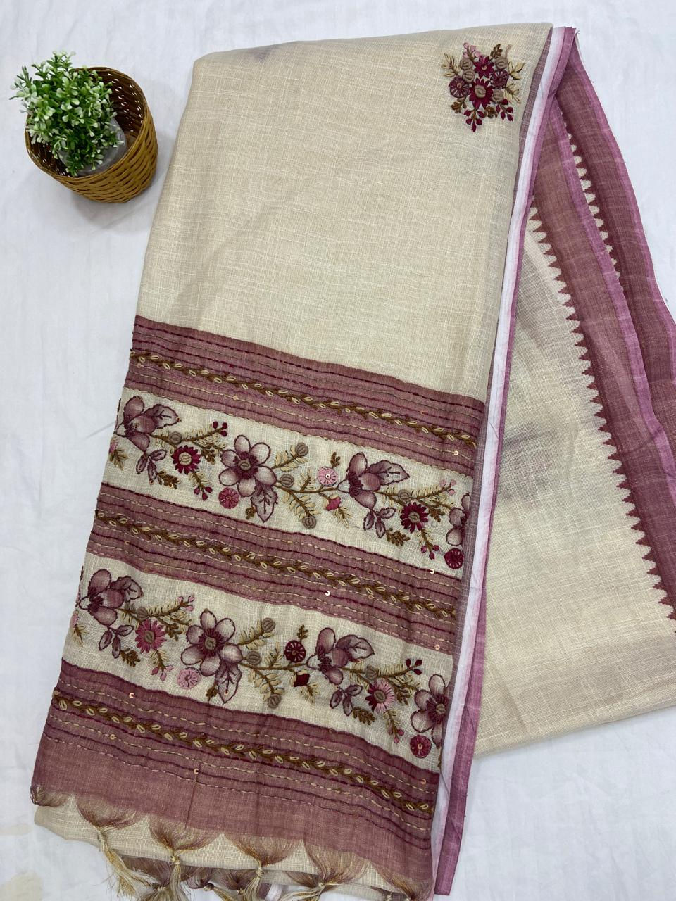 Thumbnail: Linen sarees