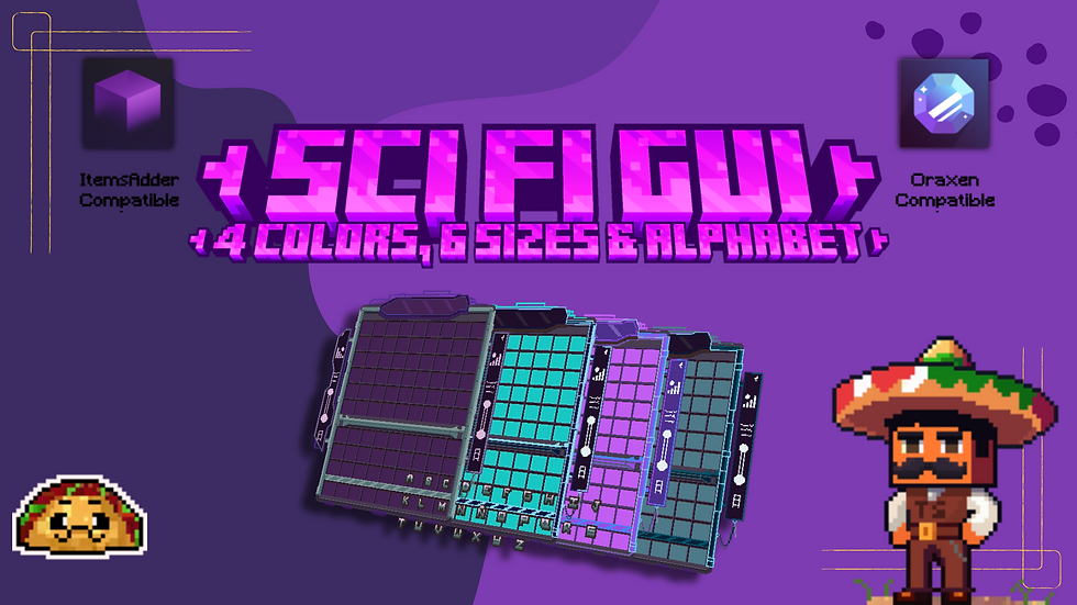 Sci-Fi GUI | 4 colors | 6 sizes