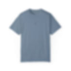 picture T-shirt with a simple cross on the front and picture of the ocean on the back with a scripture to go along with it.