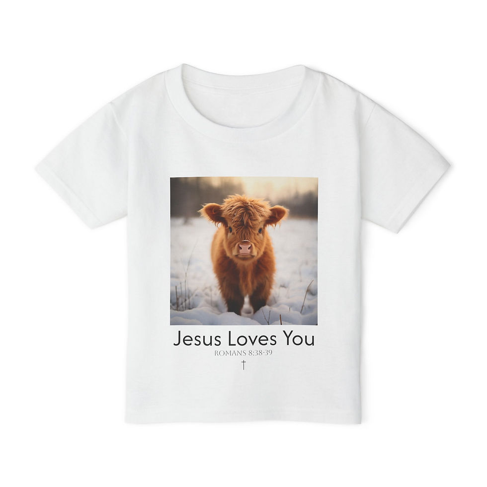 Toddler T-shirt with a picture of a baby animal and meaningful message