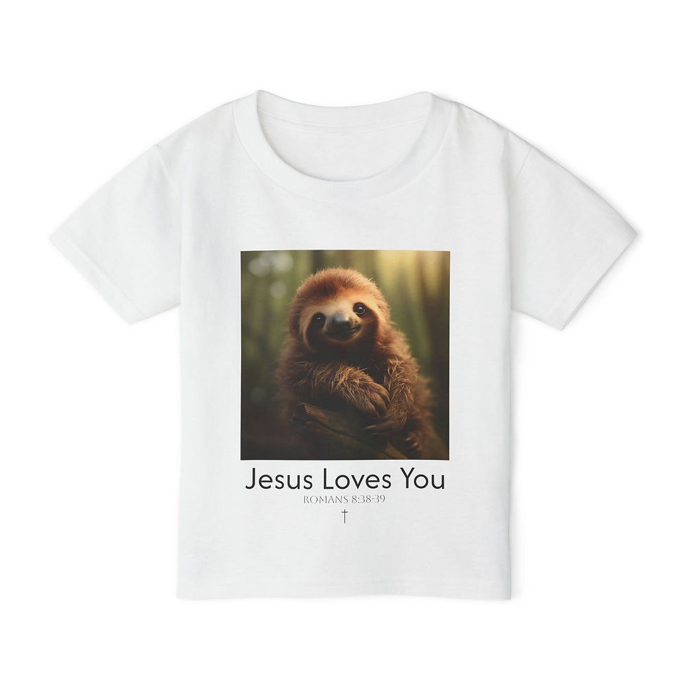 Toddler T-shirt with a picture of a baby animal and meaningful message