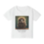 Toddler T-shirt with a picture of a baby animal and meaningful message