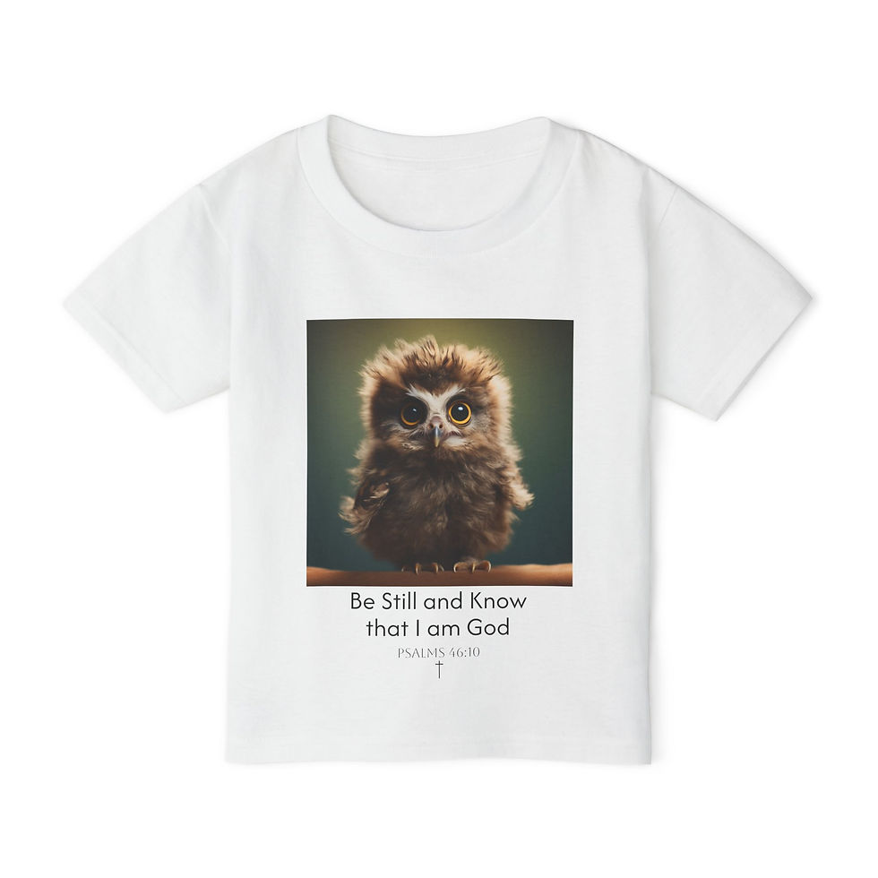 Toddler T-shirt with a picture of a baby animal and meaningful message