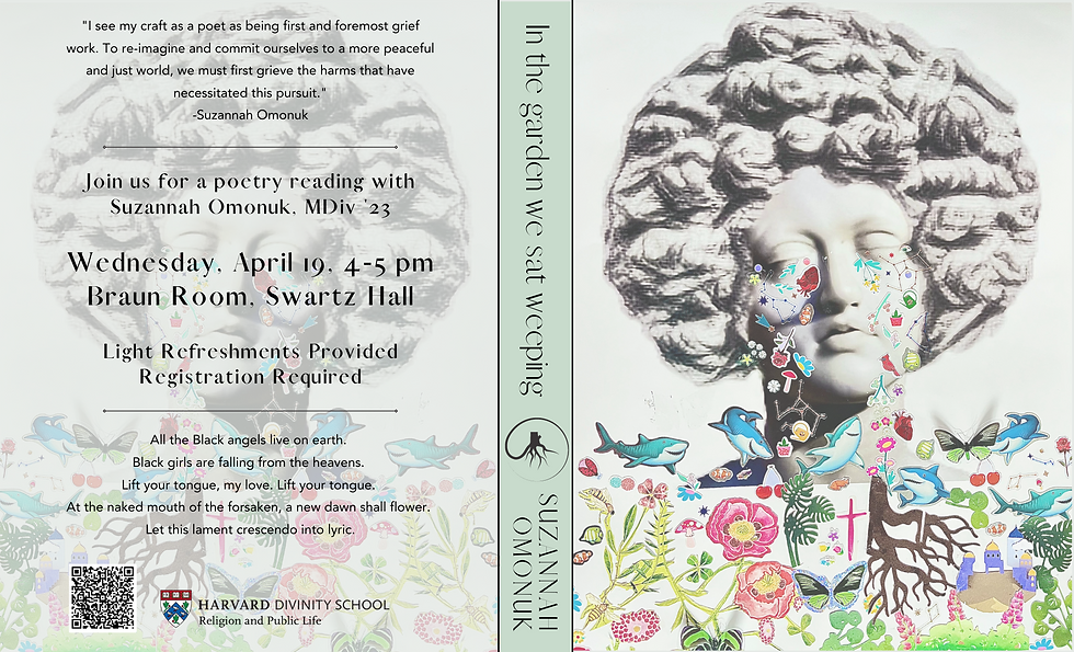 In the garden we sat weeping: A Poetry Reading with Suzannah Omonuk