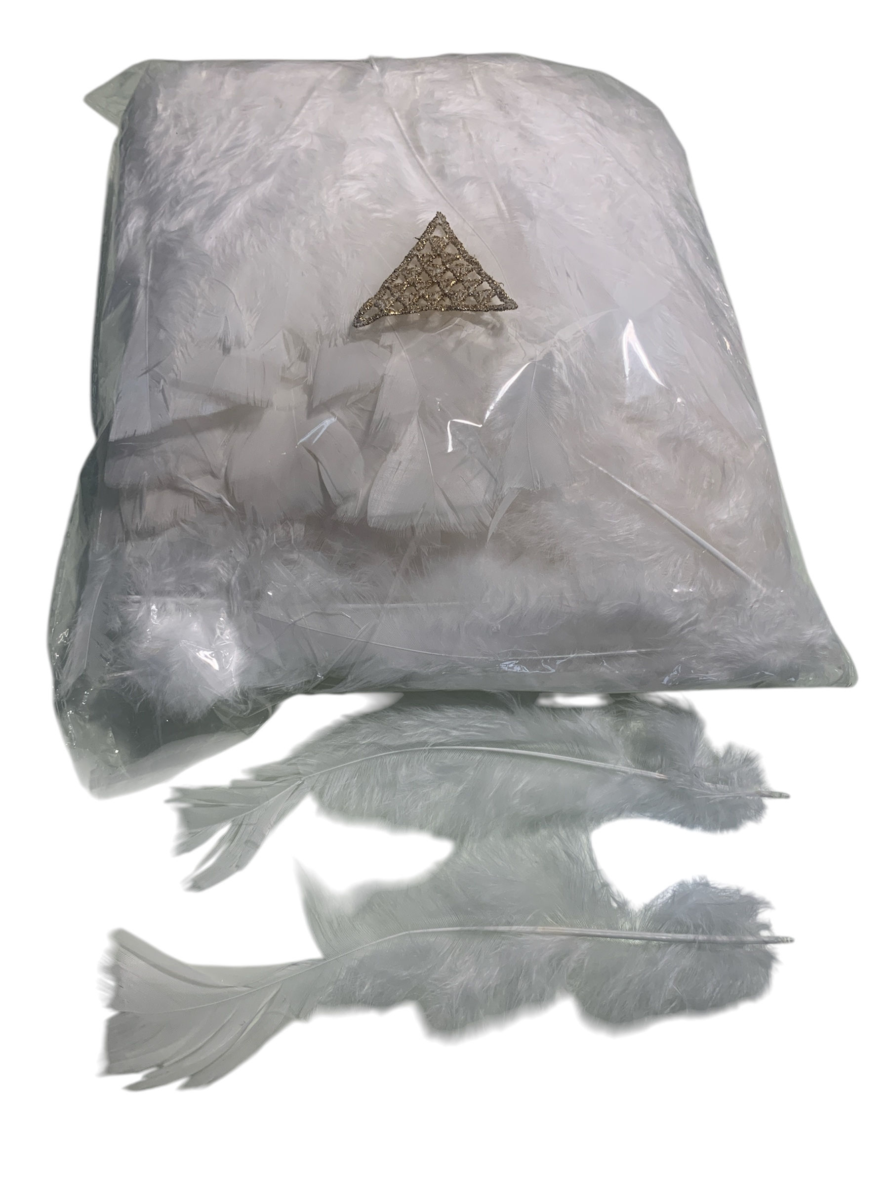 1000 Plumas Natural Blanca Color Eleccion 10 a 15 cms Full Pack