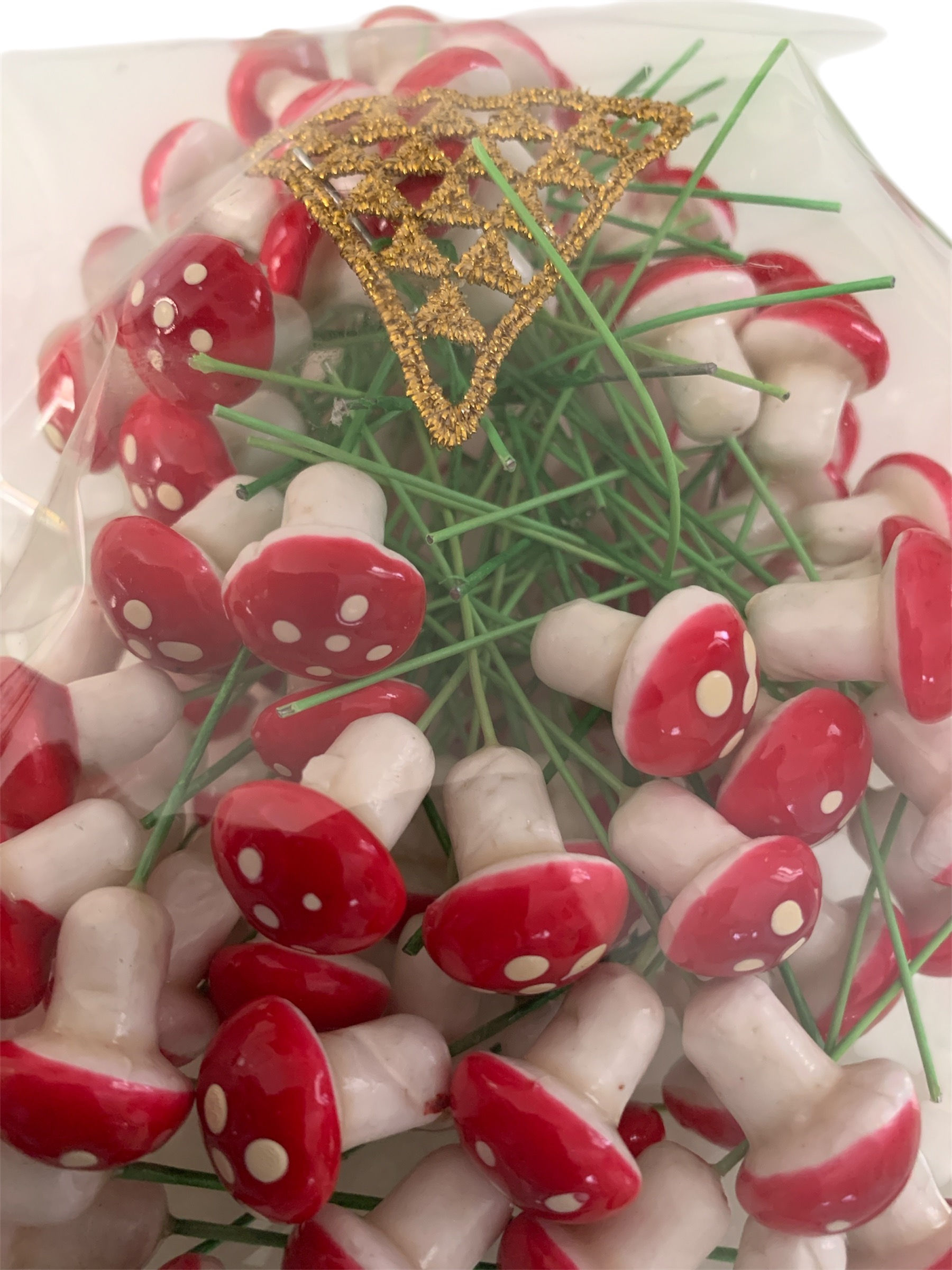 20 Hongos 2 cm Navidad Decoracion Manualidades