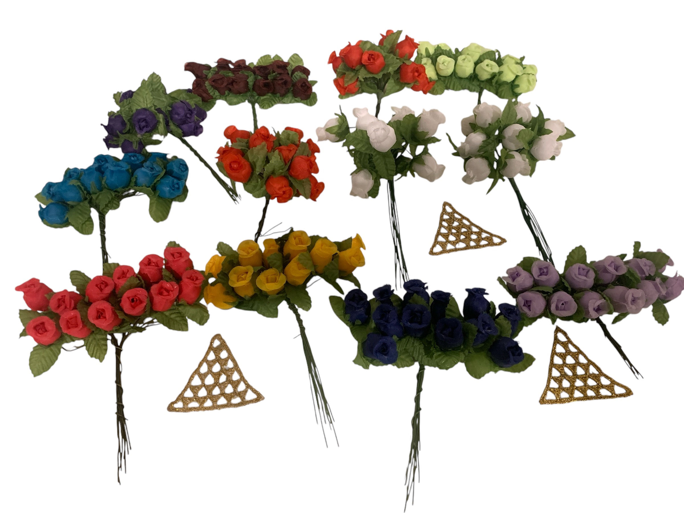 10 Ramos Flores Besitos De 12 unid Surtidos