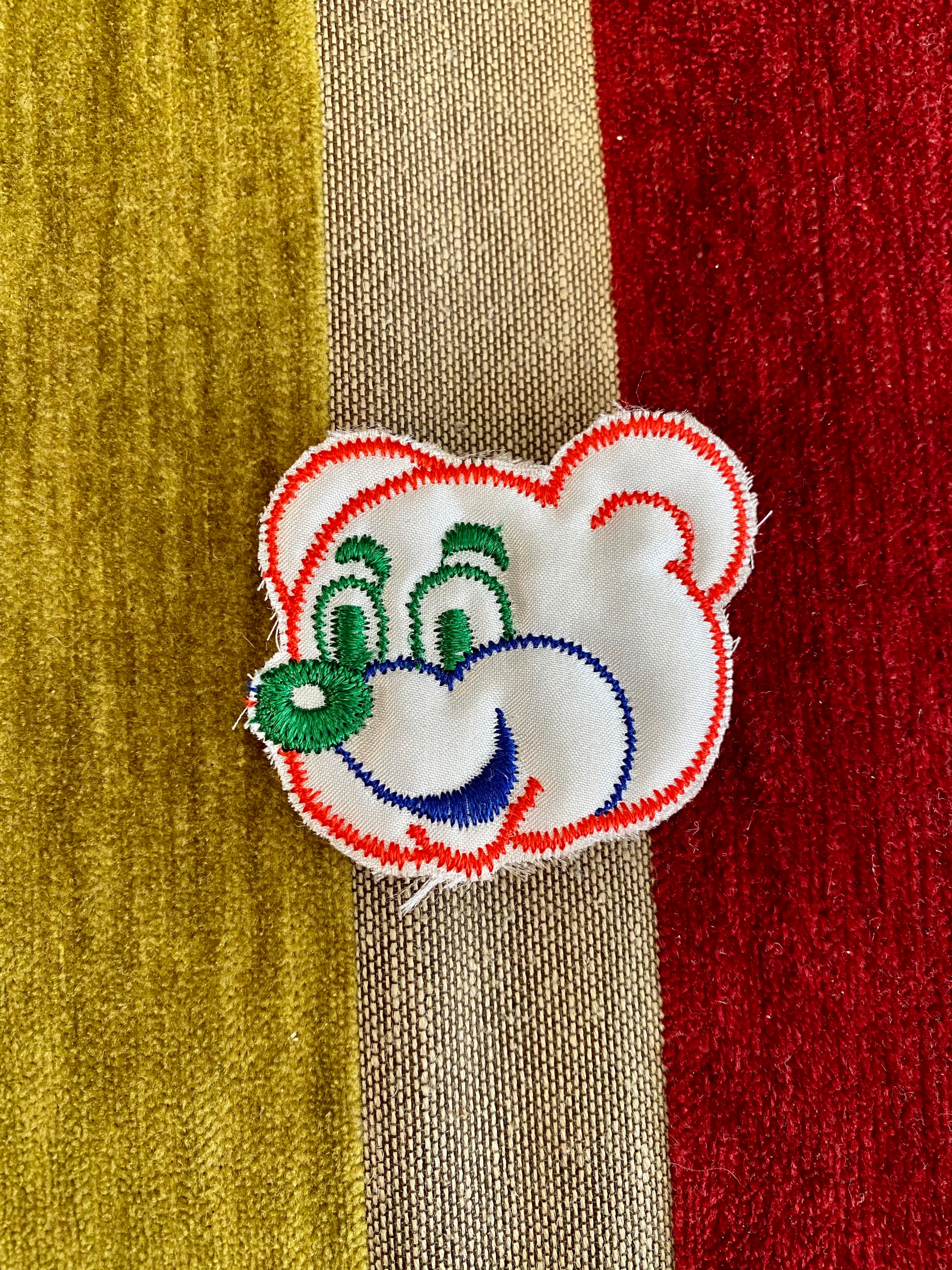 10 Aplicación parches acolchada Bear Face 2.5 cm