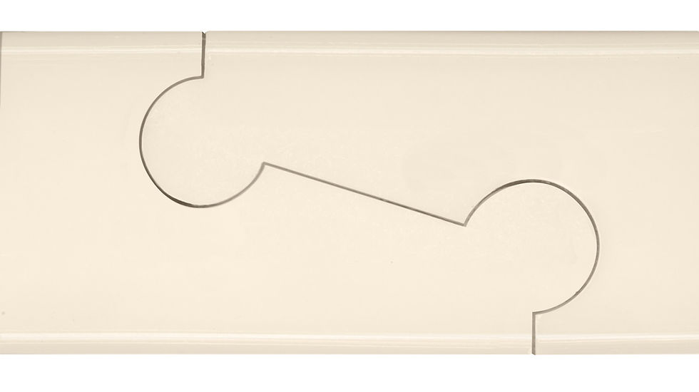 Thumbnail: Plastic Re-breakable Breaker Board - Natural with Pad - 25 Break Strength