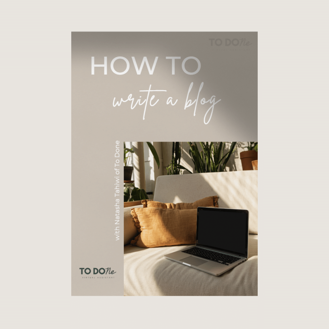 Guide: How to write a blog