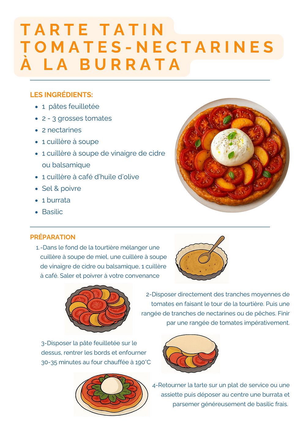 recette de tarte tatin