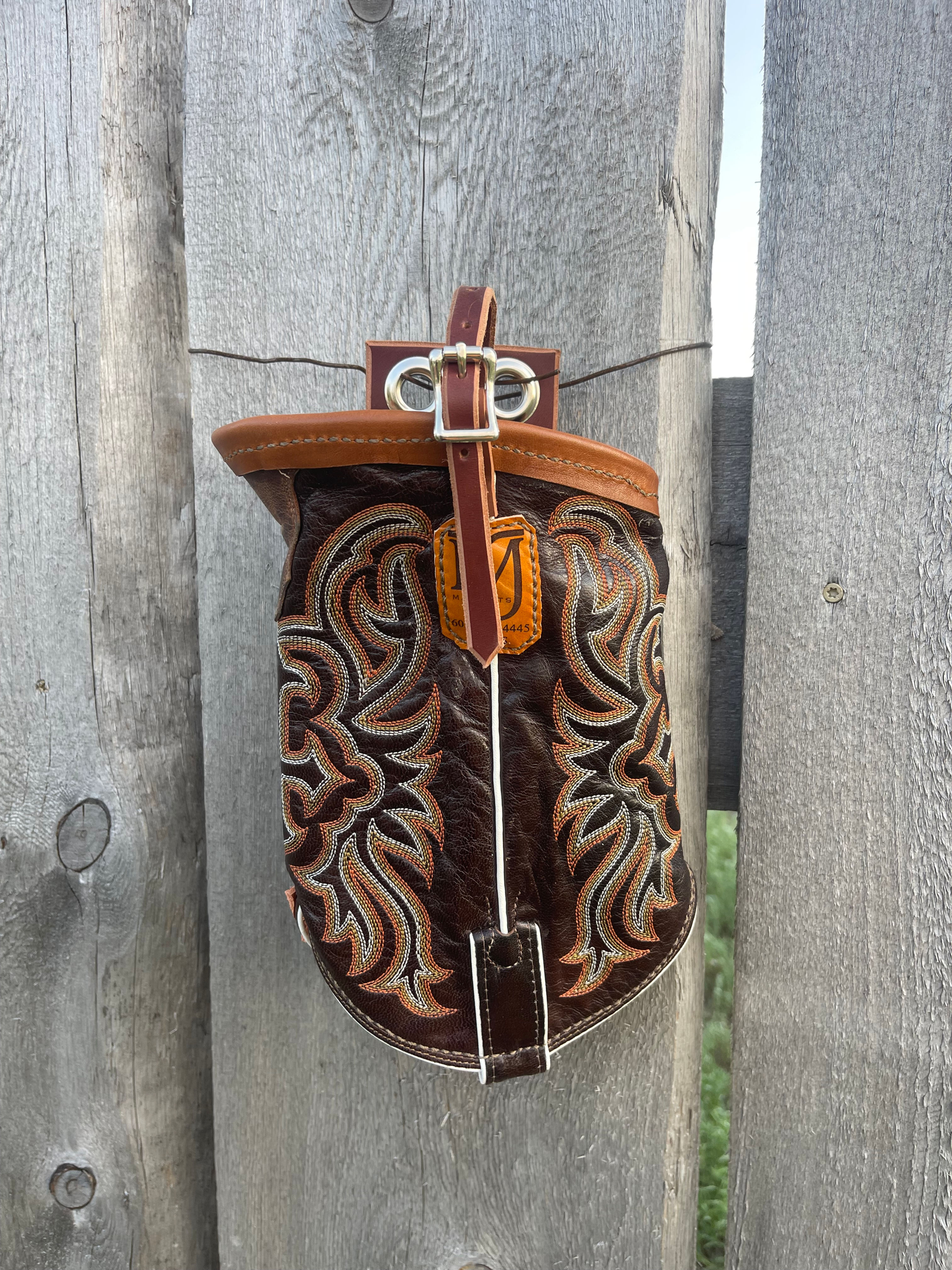 Handmade Western Saddle Bag from Boot Tops — No.2775
